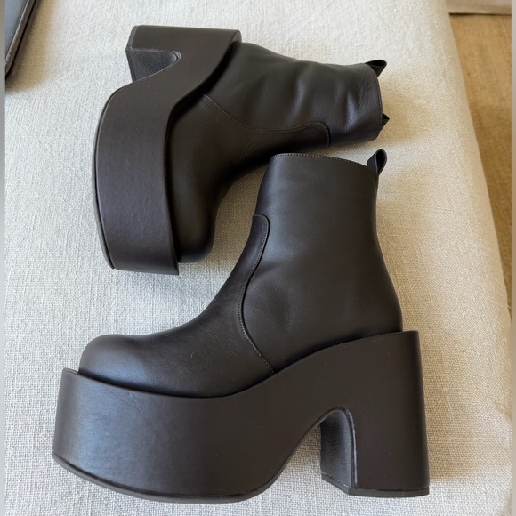 Free People NWT Paloma Barcelo Brown high Heel Platform Boot comfortable HOT❤️🌈 - Picture 4 of 11